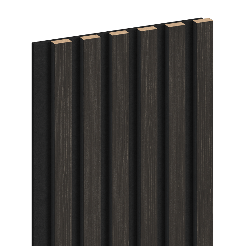 Mexen Lam-F vzorka akustických stenových lamiel 275 x 30 cm, plsť 8 mm, technická dyha, Strieborný Orech - S105-009-S