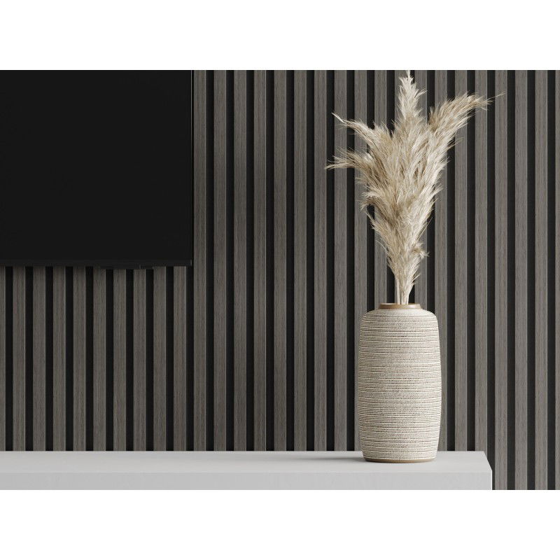 Mexen Lam-F vzorka akustických nástenných lamiel 275 x 30 cm, plsť 8 mm, technická dyha, Onyxový dub - S105-010-S