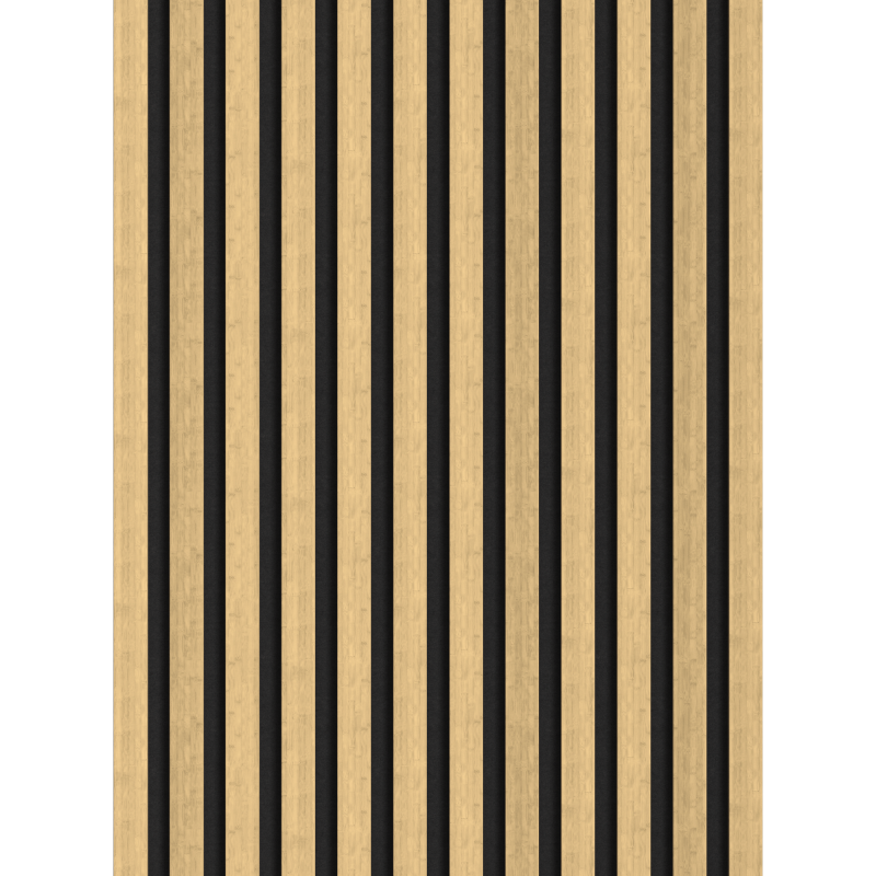 Mexen Lam-F vzorka akustických stenových lamiel, 8 mm plsť, technická dyha, prirodzený bambus - S105-011-S