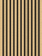 Mexen Lam-F vzorka akustických stenových lamiel 275 x 30 cm, plsť 8 mm, technická dyha, Prírodný Bambus - S105-011-S