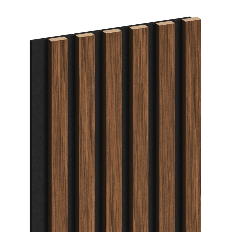 Mexen Lam-F vzorka akustických stenových lamiel 275 x 30 cm, plsť 8 mm, technická dyha, rubínový mahagón - S105-013-S