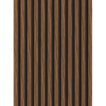 Mexen Lam-F vzorka akustických stenových lamiel 275 x 30 cm, plsť 8 mm, technická dyha, rubínový mahagón - S105-013-S