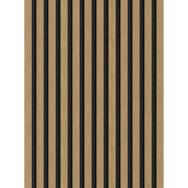 Mexen Lam-F vzorka akustických stenových lamiel, plsť 8 mm, technická dyha, Ľanový Orech - S105-015-S