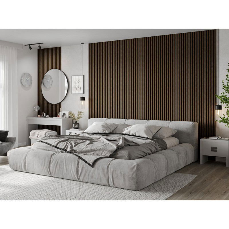 Mexen Lam-F vzorka akustických stienových lamiel 275 x 30 cm, plsť 8 mm, technická dyha, prírodný orech - S105-016-S