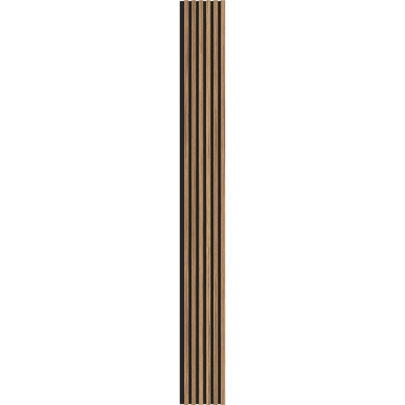 Mexen Lam-F vzorka akustických stenových lamiel 275 x 30 cm, plsť 8 mm, technická dyha, Svetlý Orech - S105-017-S