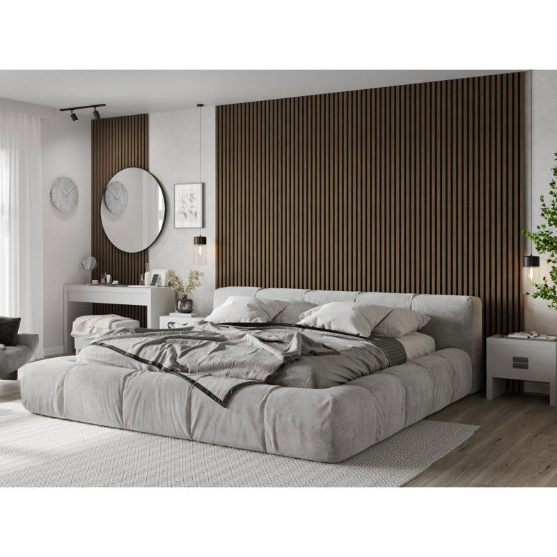 Mexen Lam-F vzorka akustických nástenných lamiel 275 x 30 cm, plsť 8 mm, technická dyha, Oriešok Kakaový - S105-018-S