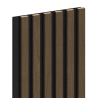 Mexen Lam-F vzorka akustických stenových lamiel 275 x 30 cm, plsť 8 mm, technická dýha, orech Espresso - S105-019-S