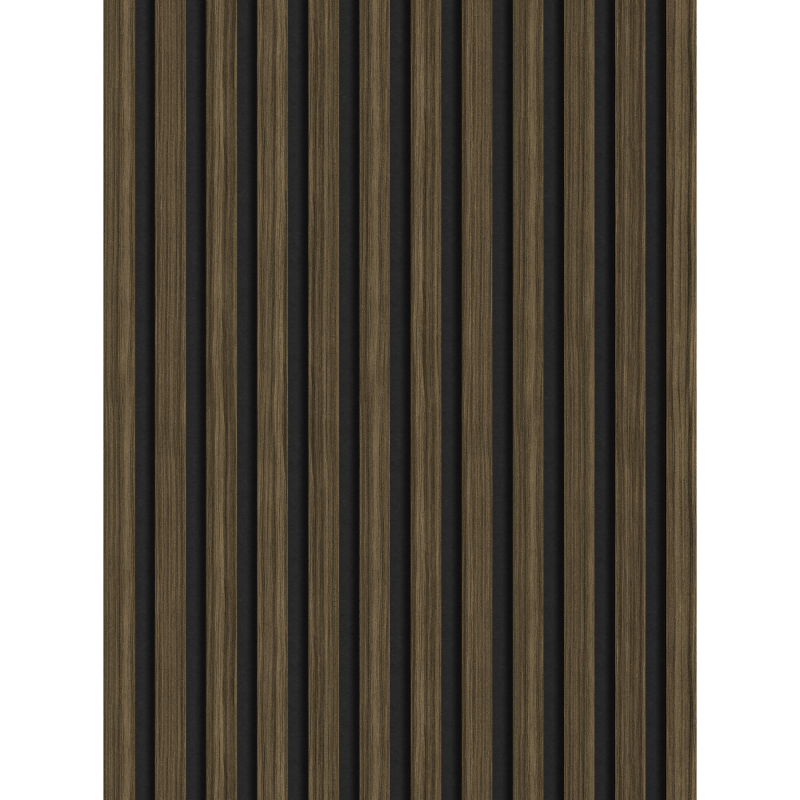 Mexen Lam-F vzorka akustických stenových lamiel 275 x 30 cm, plsť 8 mm, technická dyha, Kráľovský eben - S105-020-S