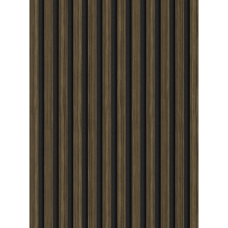 Mexen Lam-F vzorka akustických stenových lamiel, plsť 8 mm, technická dyha, Kráľovský eben - S105-020-S