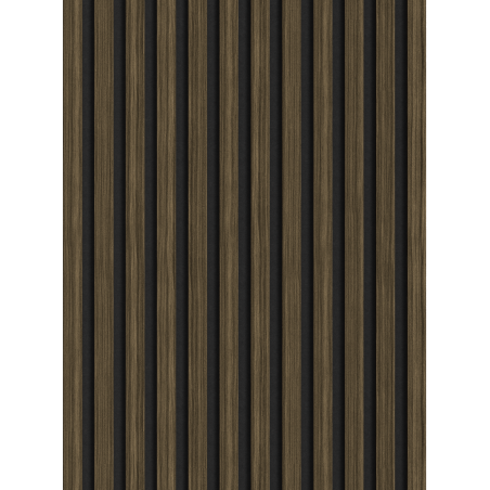 Mexen Lam-F vzorka akustických stenových lamiel 275 x 30 cm, plsť 8 mm, technická dyha, Kráľovský eben - S105-020-S