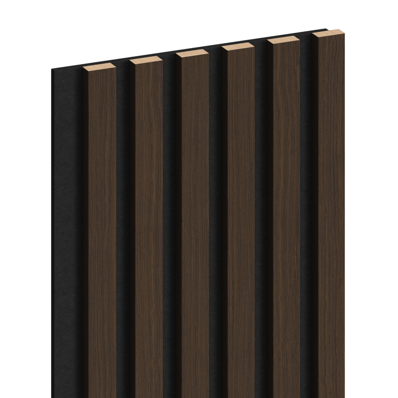 Mexen Lam-F vzorka akustických stenových lamiel 275 x 30 cm, plsť 8 mm, technická dyha, orech palisander - S105-021-S