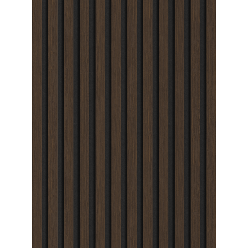 Mexen Lam-F vzorka akustických stenových lamiel 275 x 30 cm, plsť 8 mm, technická dyha, orech palisander - S105-021-S