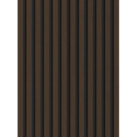 Mexen Lam-F vzorka akustických stenových lamiel 275 x 30 cm, plsť 8 mm, technická dyha, orech palisander - S105-021-S