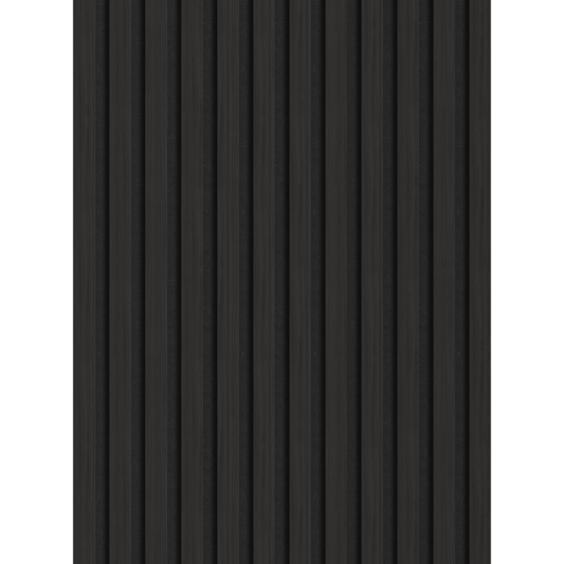 Mexen Lam-F vzorka akustických stenových lamiel, plsť 8 mm, technická dyha, Eben Čierny - S105-023-S
