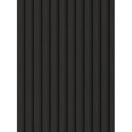 Mexen Lam-F vzorka akustických stenových lamiel 275 x 30 cm, plsť 8 mm, technická dyha, Čierny Eben - S105-023-S