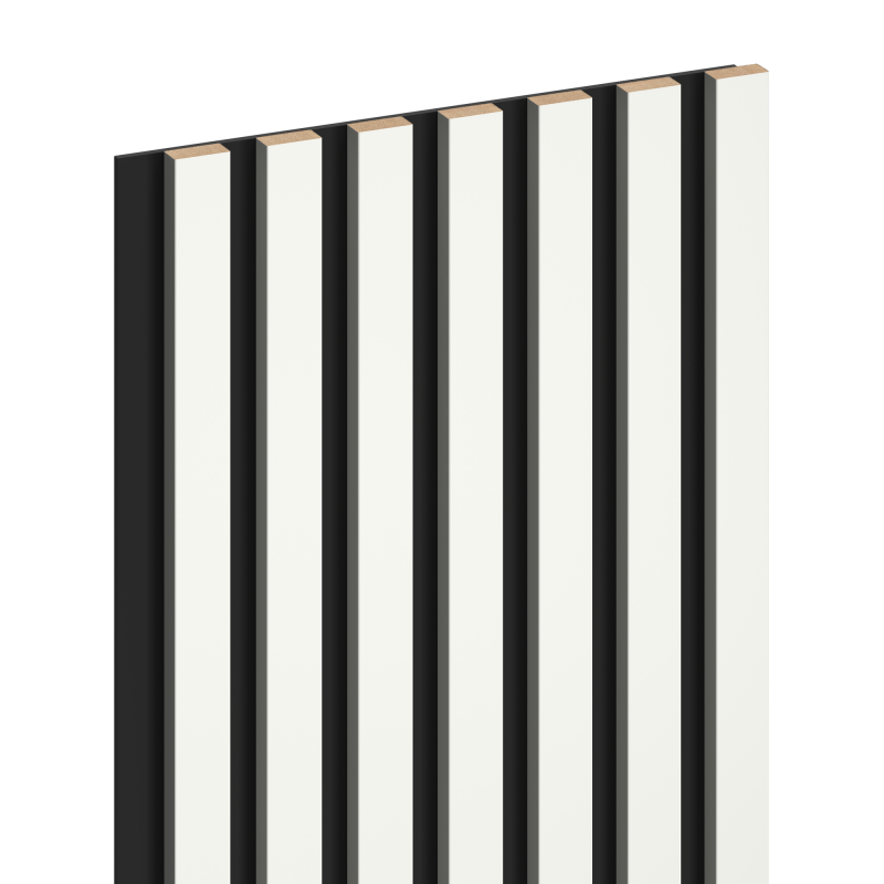 Mexen Lam-B vzorka stenových lamiel, HDF doska 4 mm, Biela Lesk - S100-054-S