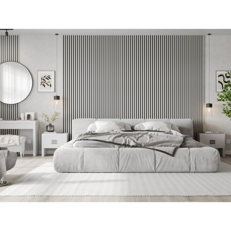 Mexen Lam-B vzorka stenových líšt 275 x 31,5 cm, HDF doska 4 mm, Biely Lesk - S100-054-S