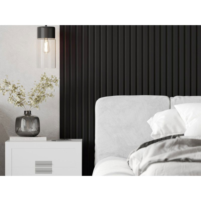 Mexen Lam-B vzorka stenových lamiel, HDF doska 4 mm, Čierny Lesk - S100-055-S