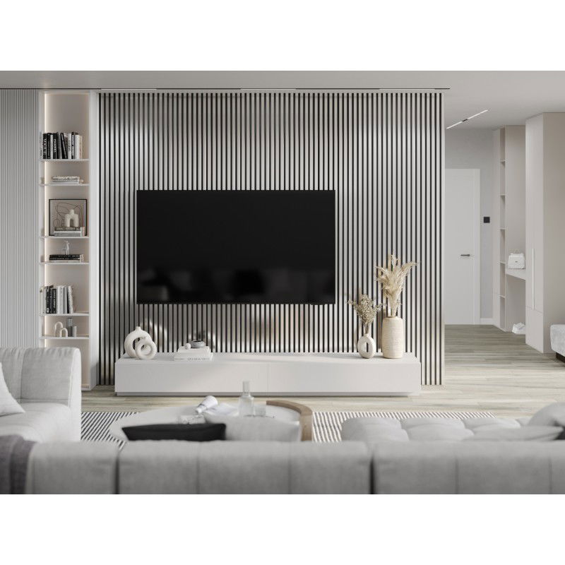 Mexen Lam-B vzorka nástenného panelu 275 x 31,5 cm, HDF doska 4 mm, Strieborná - S100-056-S