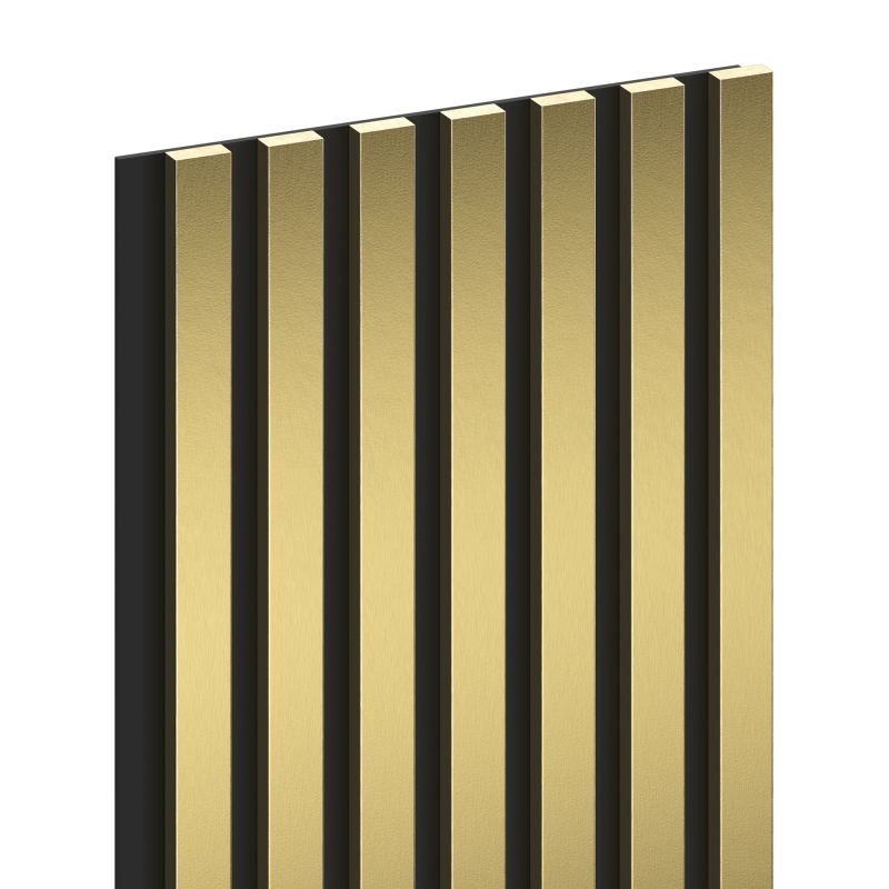 Mexen Lam-B vzorka nástenných lamiel 275 x 31,5 cm, doska HDF 4 mm, Zlatý - S100-057-S