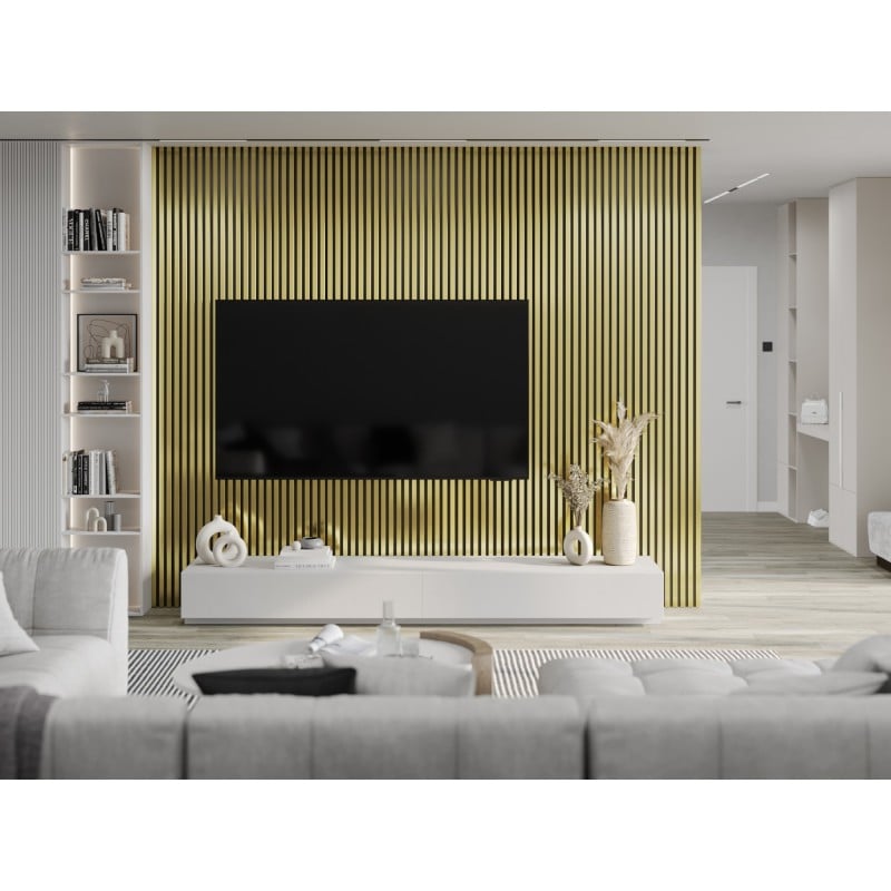 Mexen Lam-B vzorka nástenných lamiel 275 x 31,5 cm, doska HDF 4 mm, Zlatý - S100-057-S