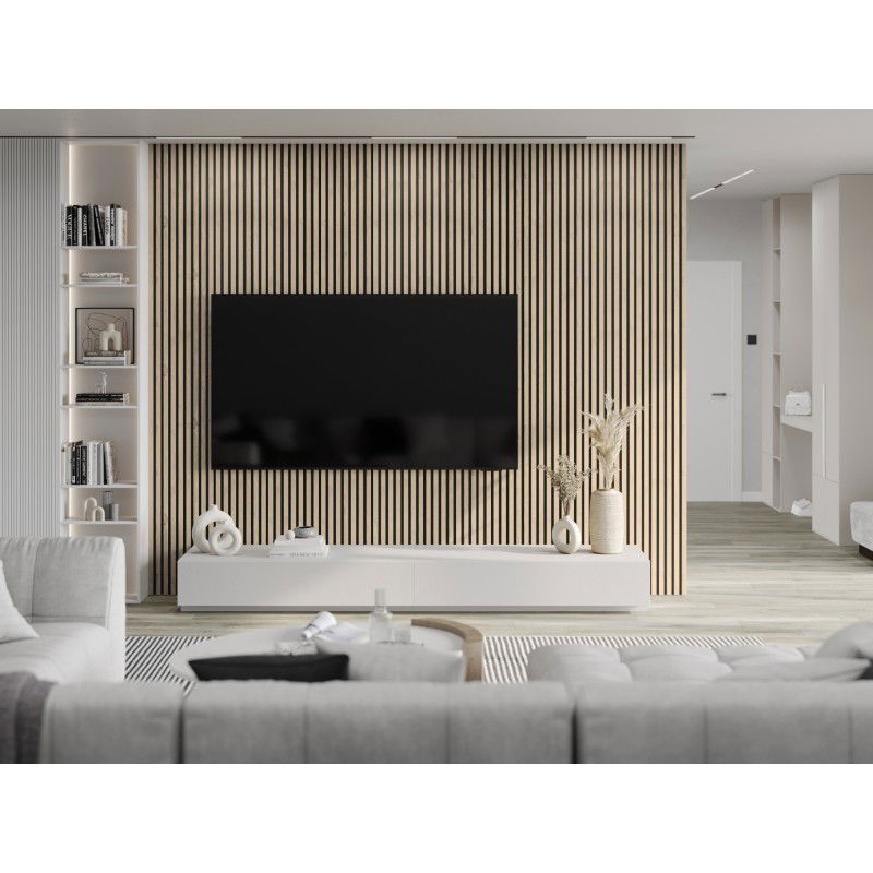 Mexen Lam-B vzorka stenových lamiel, doska HDF 4 mm, Perlový Dub - S100-058-S