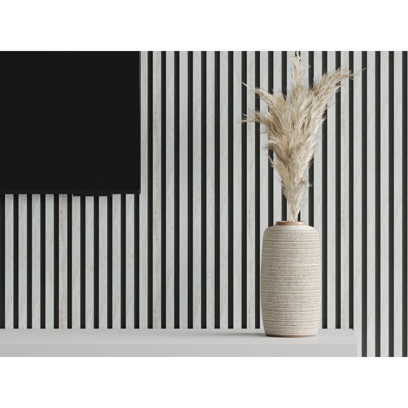 Mexen Lam-B vzorka stenových lamiel 275 x 31,5 cm, doska HDF 4 mm, Ľadový Dub - S100-061-S