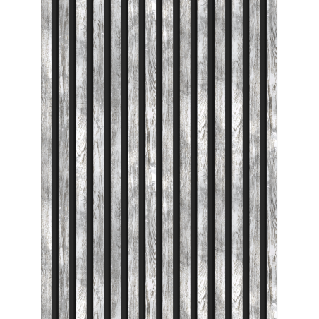 Mexen Lam-B vzorka stenových lamiel 275 x 31,5 cm, doska HDF 4 mm, Biely Dub - S100-064-S