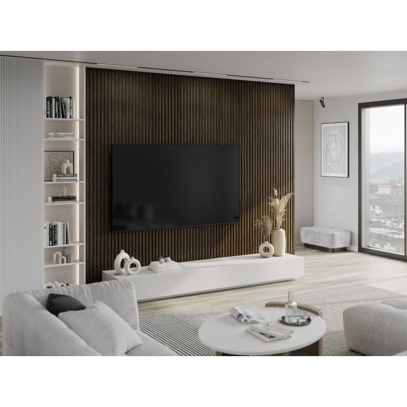 Mexen Lam-B vzorka stenových lamiel, doska HDF 4 mm, Dub Espresso - S100-065-S