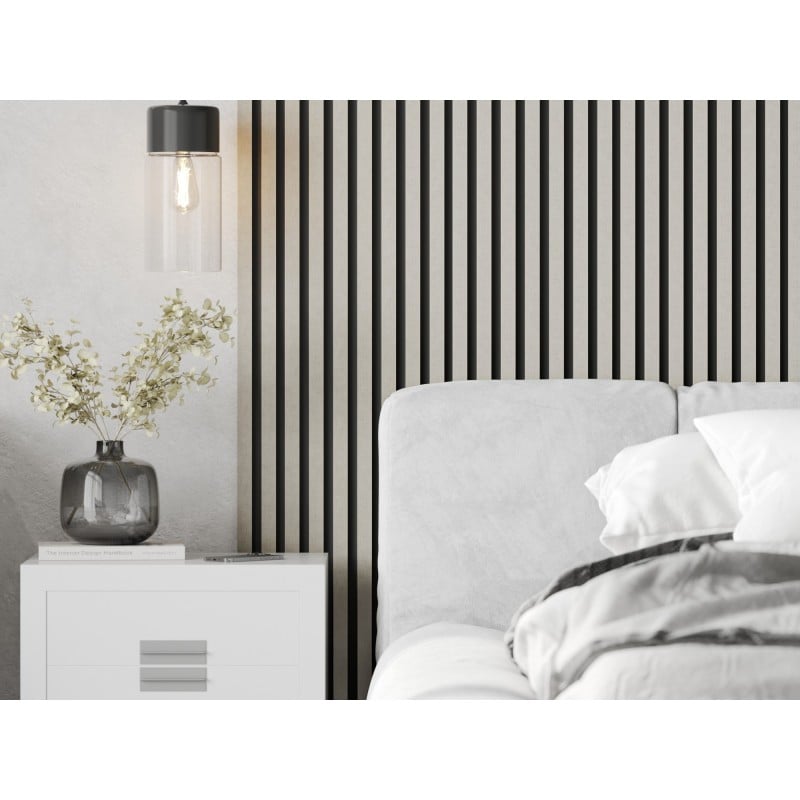 Mexen Lam-B vzorka stenových lamiel 275 x 31,5 cm, HDF doska 4 mm, Sivé ľanové - S100-068-S