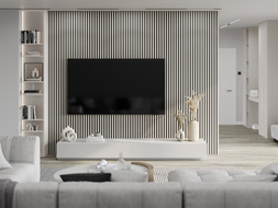 Mexen Lam-B vzorka stenových lamiel 275 x 31,5 cm, HDF doska 4 mm, Sivé ľanové - S100-068-S