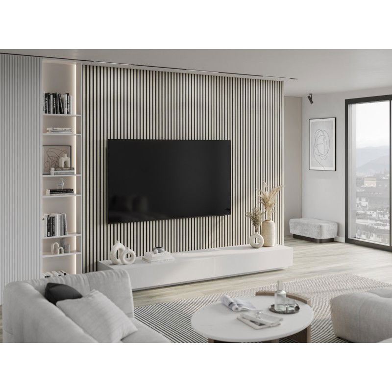 Mexen Lam-B vzorka stenových lamiel, doska HDF 4 mm, sivý ľan - S100-068-S