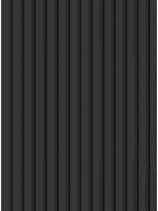 Mexen Lam-B vzorka stenových lamiel 275 x 31,5 cm, doska HDF 4 mm, Ľan Čierny - S100-069-S