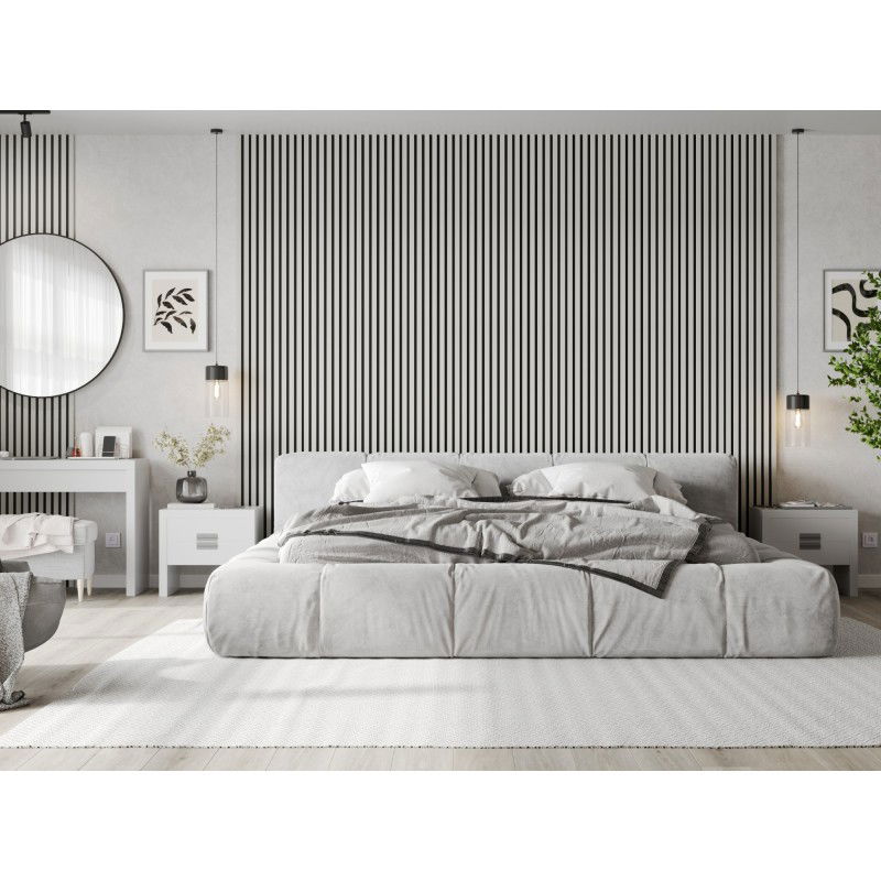 Mexen Lam-F vzorka stenových akustických lamiel 275 x 31,5 cm, plsť 6 mm, Biela Matná - S105-051-S