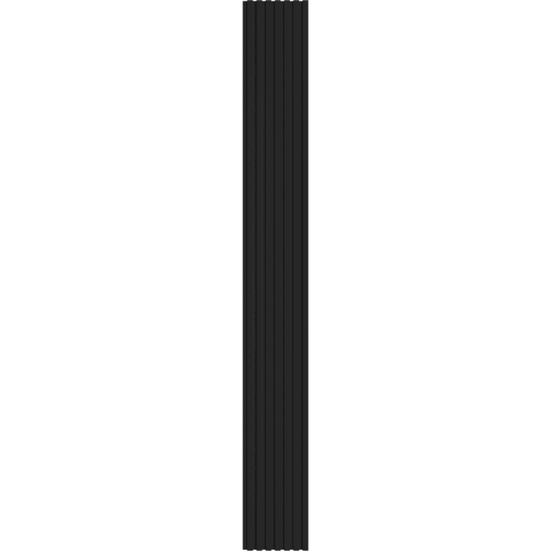 Mexen Lam-F vzorka akustických stenových lamiel 275 x 31,5 cm, plsť 6 mm, Čierny Lesk - S105-055-S