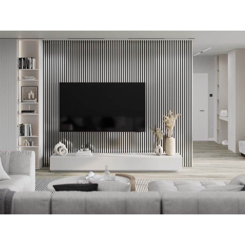 Mexen Lam-F vzorová lamela akustických stien 275 x 31,5 cm, plsť 6 mm, Strieborná - S105-056-S