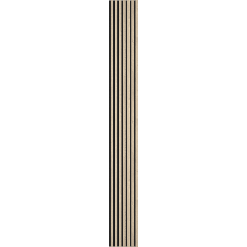 Mexen Lam-F vzorka akustických lamelových stien 275 x 31,5 cm, plstená 6 mm, Perlový dub - S105-058-S