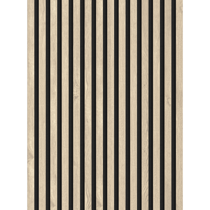 Mexen Lam-F vzorka akustických lamelových stien 275 x 31,5 cm, plstená 6 mm, Perlový dub - S105-058-S