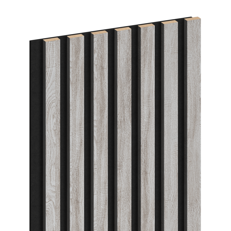 Mexen Lam-F vzorka akustických nástenných lamiel 275 x 31,5 cm, plsť 6 mm, Ľadový Dub - S105-061-S