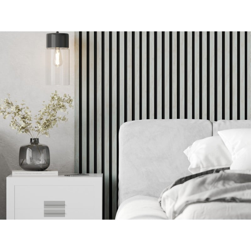 Mexen Lam-F vzorka akustických nástenných lamiel 275 x 31,5 cm, plsť 6 mm, Ľadový Dub - S105-061-S