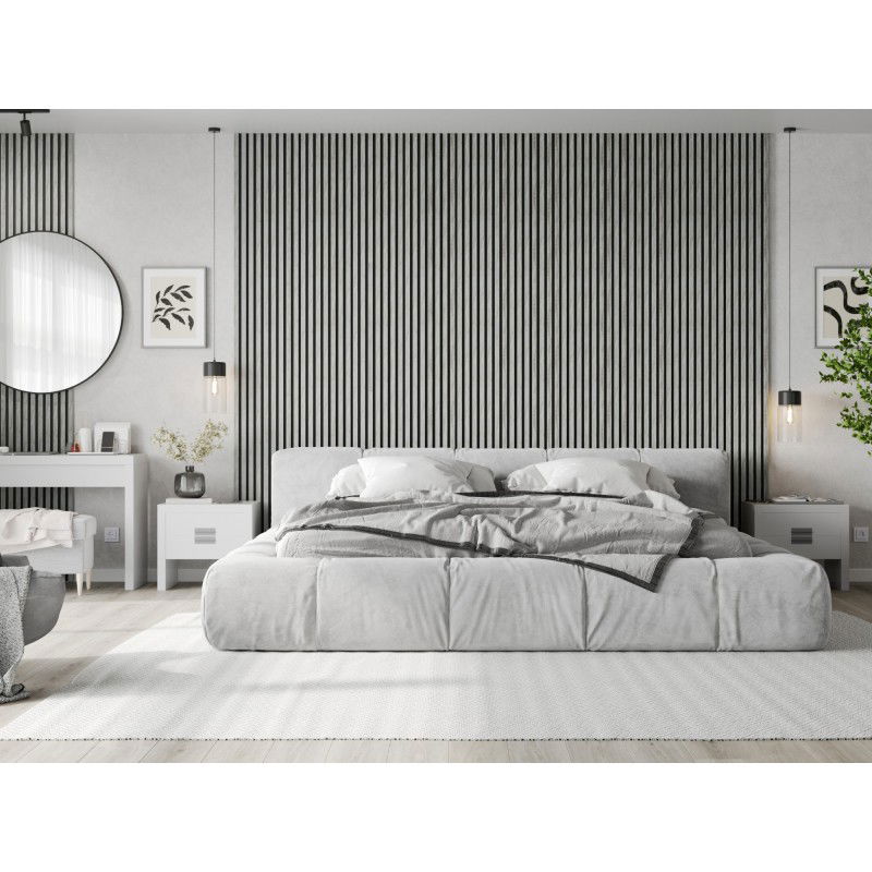 Mexen Lam-F vzorka stenových akustických lamiel, plsť 6 mm, Ľadový Dub - S105-061-S