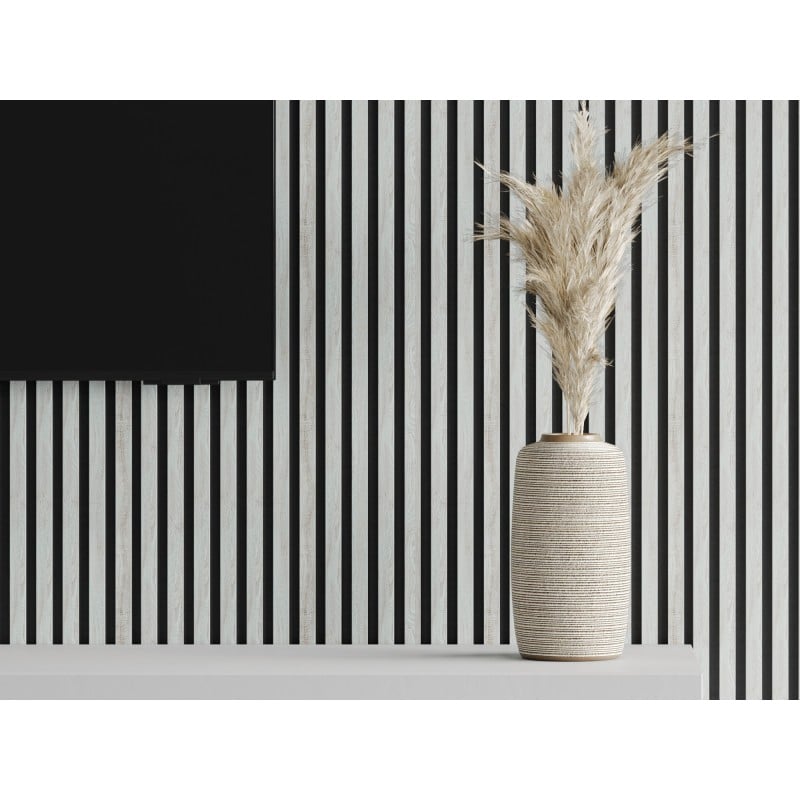 Mexen Lam-F vzorka akustických nástenných lamiel 275 x 31,5 cm, plsť 6 mm, Ľadový Dub - S105-061-S