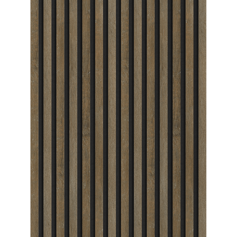 Mexen Lam-F ukážka akustických nástenných lamiel 275 x 31,5 cm, plsť 6 mm, Dub Espresso - S105-065-S