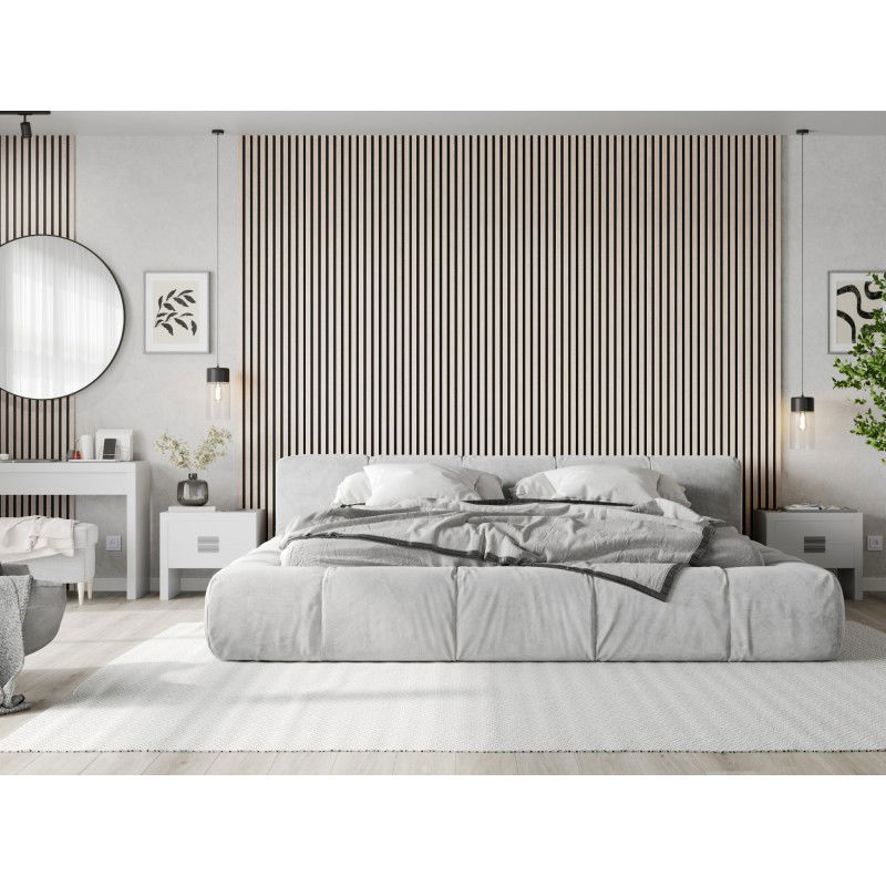 Mexen Lam-F vzorka akustických stenových líšt, plsť 6 mm, Polárny Dub - S105-067-S