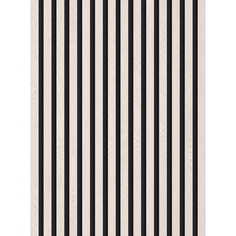 Mexen Lam-F vzorka akustických stenových líšt, plsť 6 mm, Polárny Dub - S105-067-S