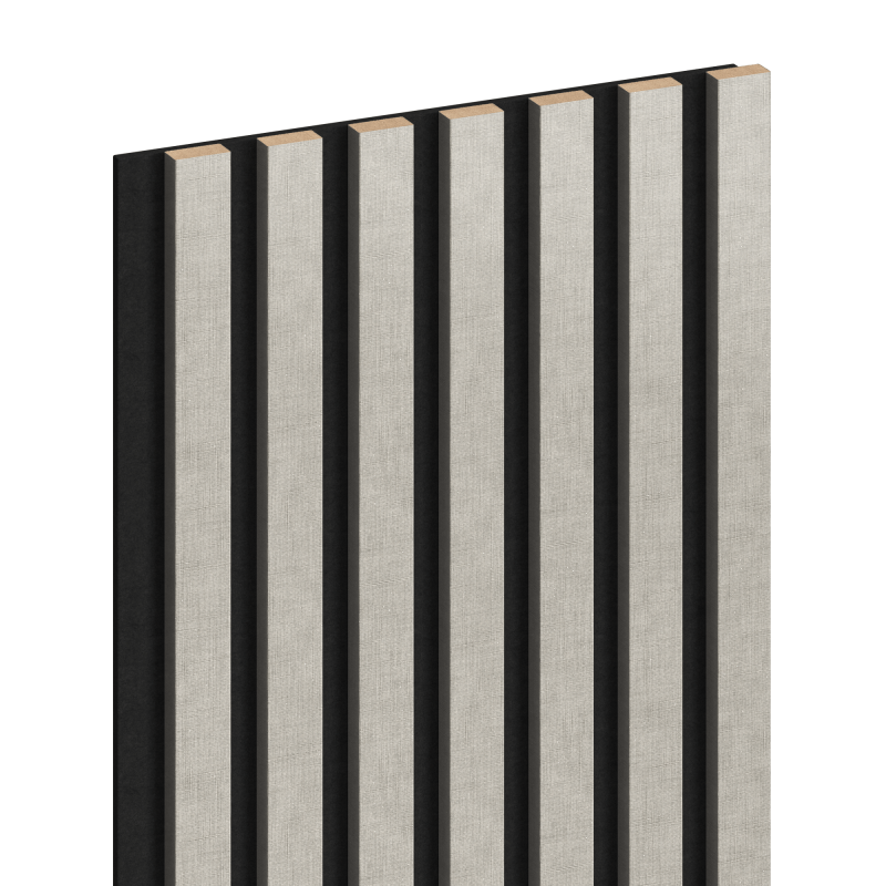 Mexen Lam-F vzorka akustických stenových lamiel 275 x 31,5 cm, plsť 6 mm, ľan sivý - S105-068-S