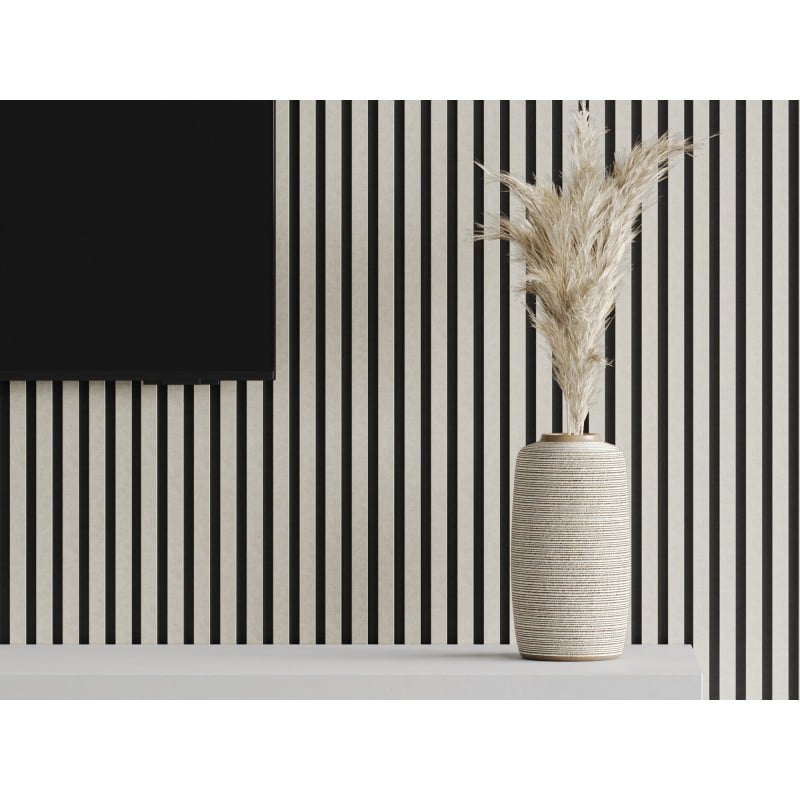 Mexen Lam-F vzorka akustických stenových lamiel 275 x 31,5 cm, plsť 6 mm, ľan sivý - S105-068-S