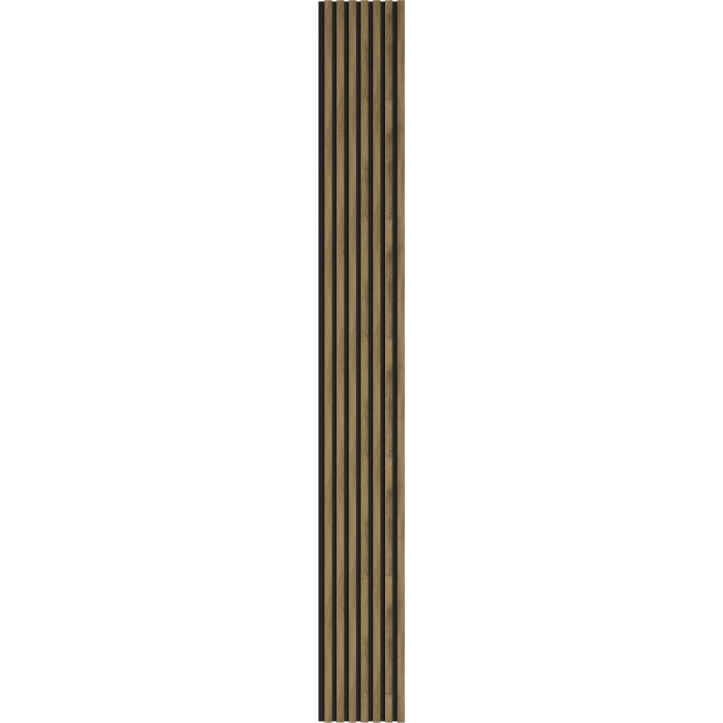 Mexen Lam-F vzorka akustických nástenných lamiel 275 x 31,5 cm, plsť 6 mm, Klasický Dub - S105-072-S