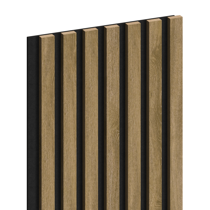 Mexen Lam-F vzorka akustických nástenných lamiel 275 x 31,5 cm, plsť 6 mm, Klasický Dub - S105-072-S