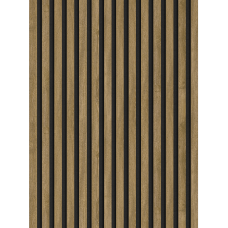 Mexen Lam-F vzorka akustických nástenných lamiel 275 x 31,5 cm, plsť 6 mm, Klasický Dub - S105-072-S